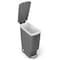 Simplehuman 40 Liter/10.6 Gallon Slim Kitchen Step Trash Can With Secure Slide Lock, Grey Plastic CW1363 - alternate 2